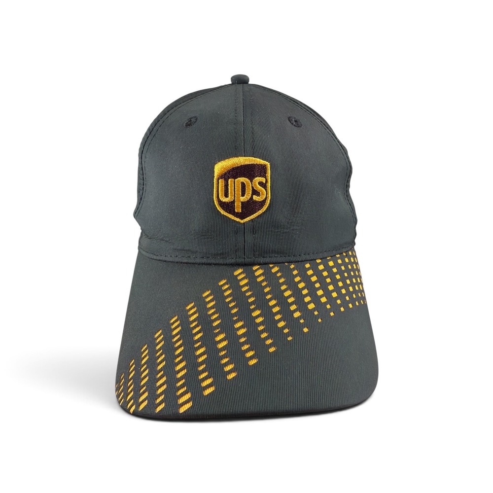UPS Hook & Loop Strap Baseball Cap Mens Embroidered Logo United Parcel Service